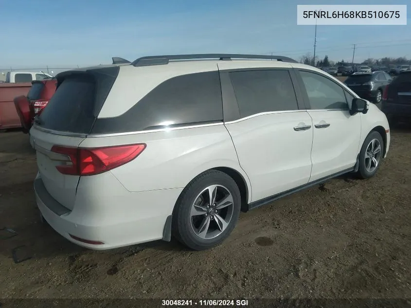 2019 Honda Odyssey Exl VIN: 5FNRL6H68KB510675 Lot: 30048241