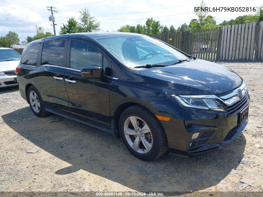 2019 Honda Odyssey Ex-L VIN: 5FNRL6H79KB052816 Lot: 40091149