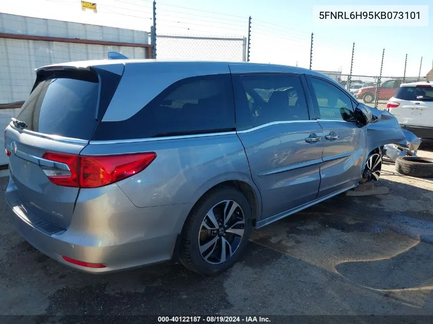 5FNRL6H95KB073101 2019 Honda Odyssey Elite