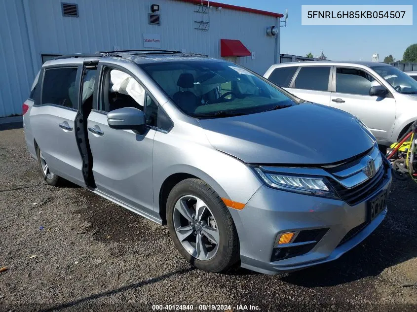 2019 Honda Odyssey Touring VIN: 5FNRL6H85KB054507 Lot: 40124940