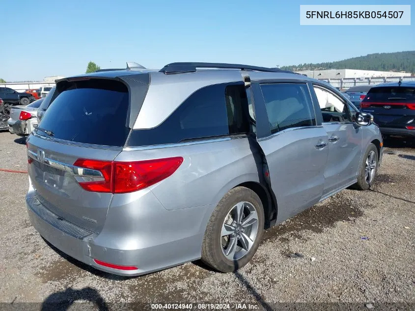 2019 Honda Odyssey Touring VIN: 5FNRL6H85KB054507 Lot: 40124940