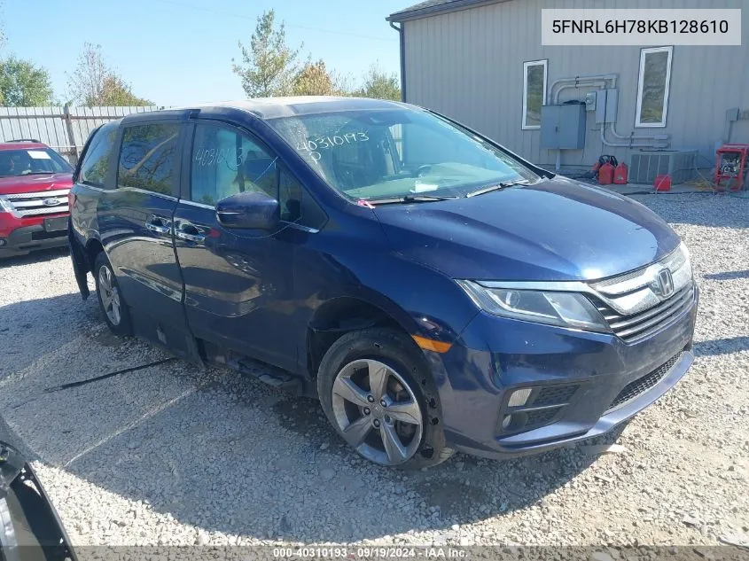 2019 Honda Odyssey Ex-L VIN: 5FNRL6H78KB128610 Lot: 40310193