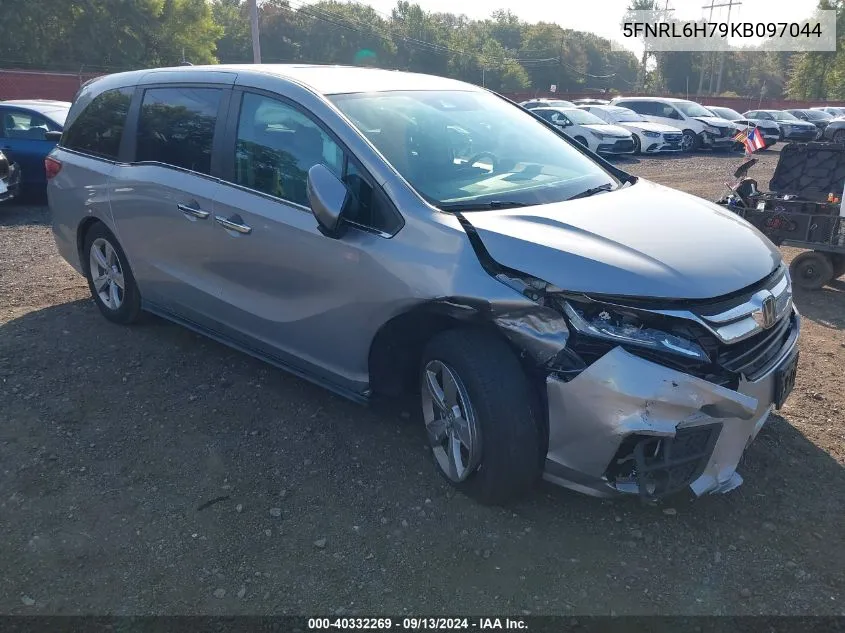 2019 Honda Odyssey Ex-L VIN: 5FNRL6H79KB097044 Lot: 40332269