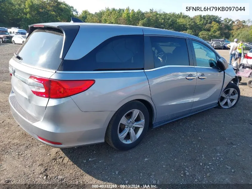 2019 Honda Odyssey Ex-L VIN: 5FNRL6H79KB097044 Lot: 40332269