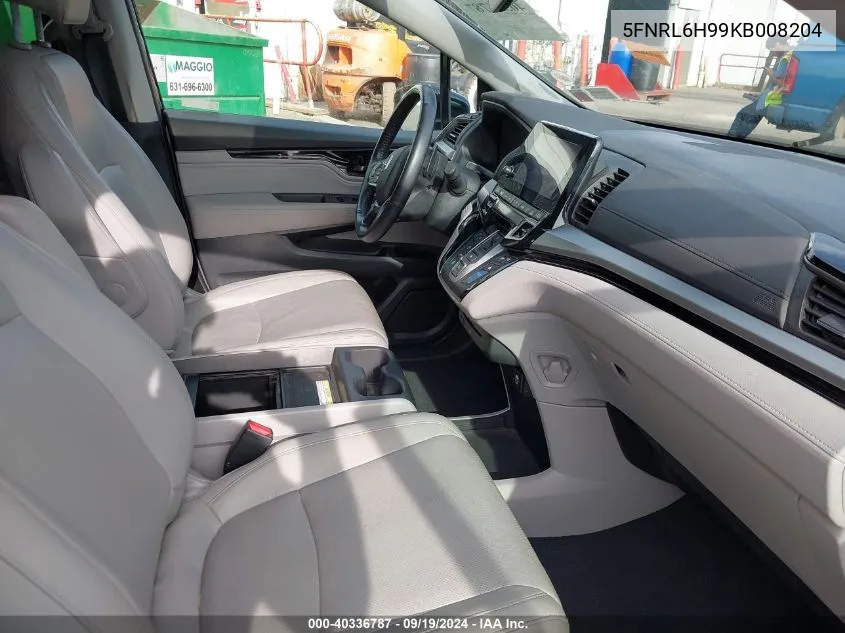 5FNRL6H99KB008204 2019 Honda Odyssey Elite