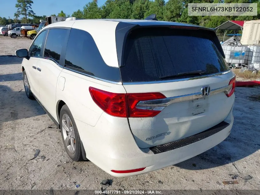 2019 Honda Odyssey Ex-L VIN: 5FNRL6H73KB122052 Lot: 40377791