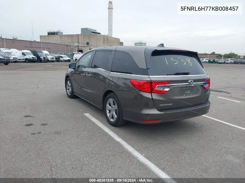 5FNRL6H77KB008457 2019 Honda Odyssey Ex-L