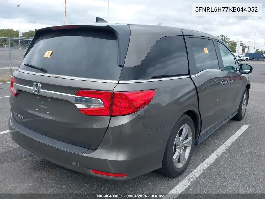 2019 Honda Odyssey Exl VIN: 5FNRL6H77KB044052 Lot: 40403821