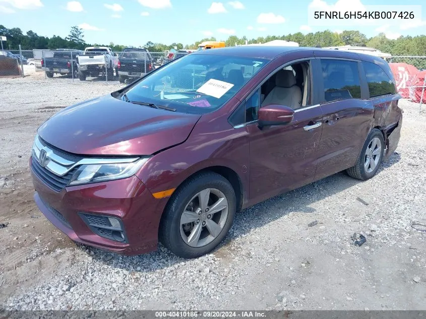 5FNRL6H54KB007426 2019 Honda Odyssey Ex