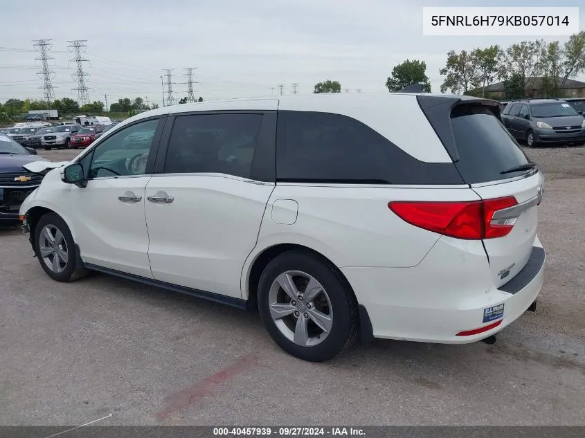 2019 Honda Odyssey Ex-L VIN: 5FNRL6H79KB057014 Lot: 40457939