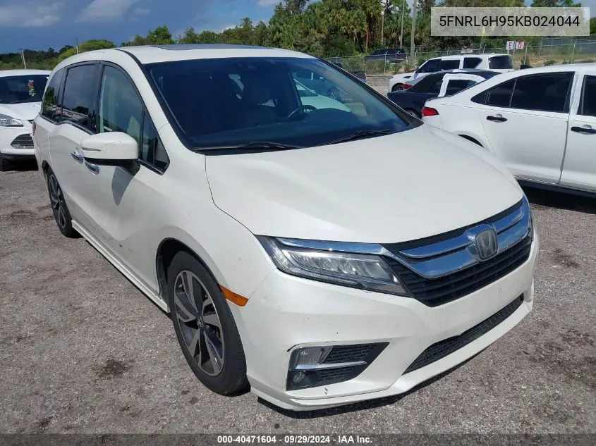 2019 Honda Odyssey Elite VIN: 5FNRL6H95KB024044 Lot: 40471604