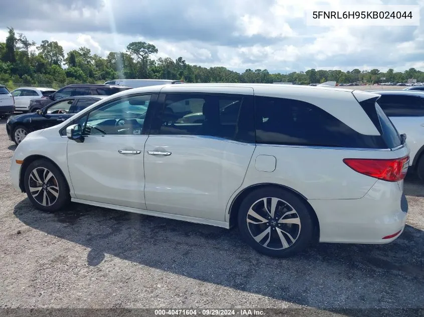 2019 Honda Odyssey Elite VIN: 5FNRL6H95KB024044 Lot: 40471604