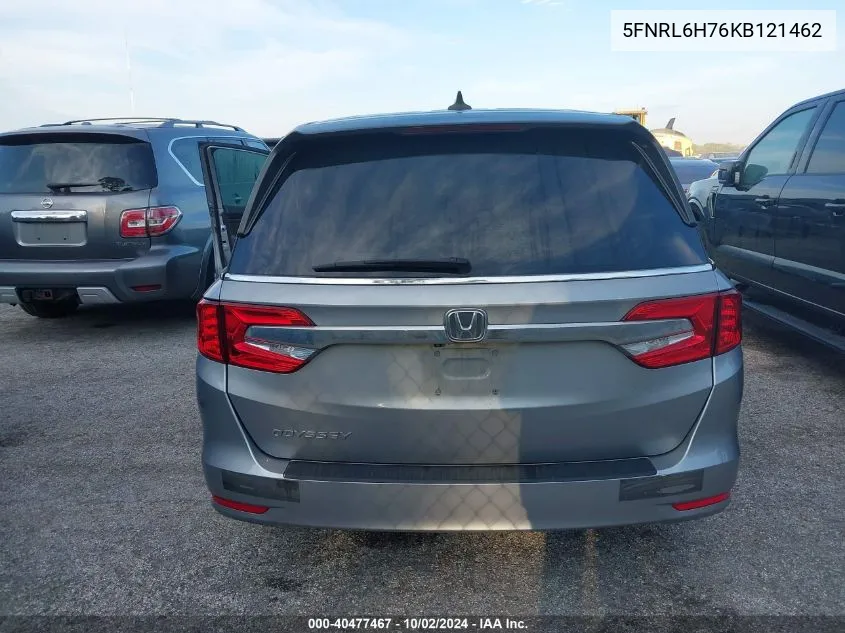 5FNRL6H76KB121462 2019 Honda Odyssey Exl