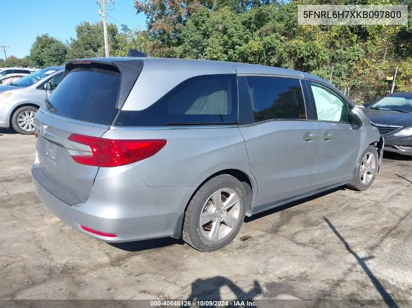 5FNRL6H7XKB097800 2019 Honda Odyssey Ex-L