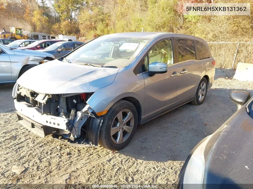 2019 Honda Odyssey Ex VIN: 5FNRL6H5XKB131362 Lot: 40688946