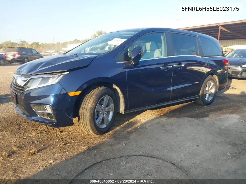 2020 Honda Odyssey Ex VIN: 5FNRL6H56LB023175 Lot: 40345052