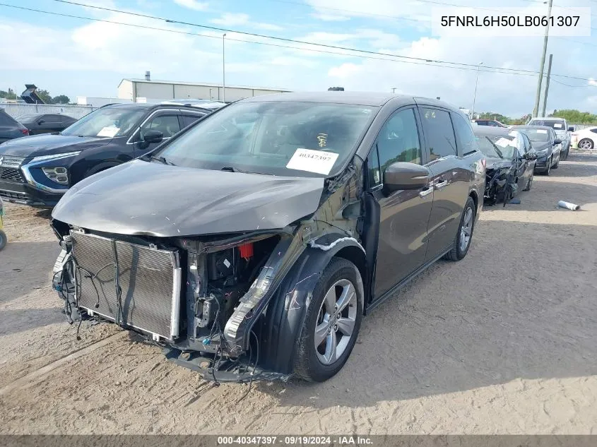 2020 Honda Odyssey Ex VIN: 5FNRL6H50LB061307 Lot: 40347397