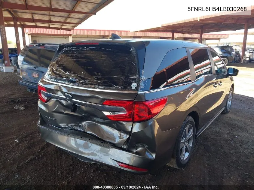 2020 Honda Odyssey Ex VIN: 5FNRL6H54LB030268 Lot: 40388885