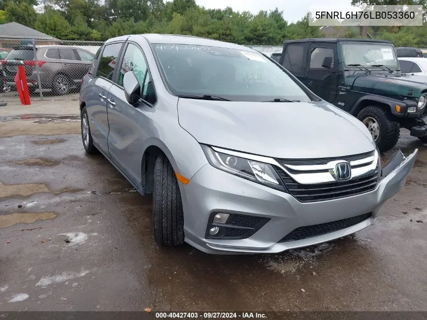 2020 Honda Odyssey Ex-L/Ex-L W/Navi Res VIN: 5FNRL6H76LB053360 Lot: 40427403