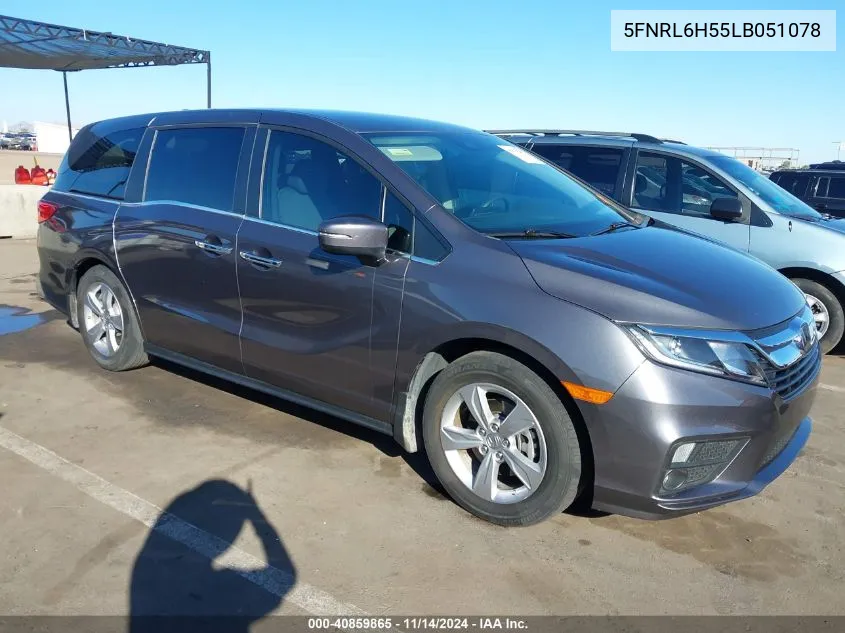 2020 Honda Odyssey Ex VIN: 5FNRL6H55LB051078 Lot: 40859865