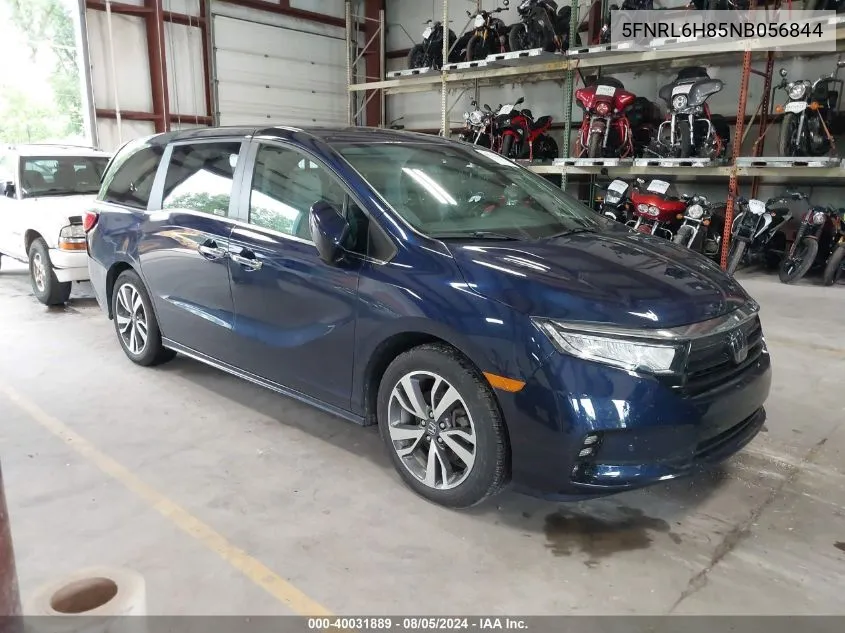 2022 Honda Odyssey Touring VIN: 5FNRL6H85NB056844 Lot: 40031889