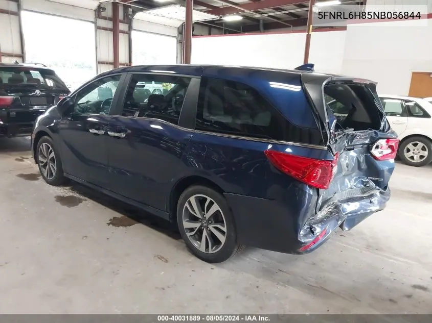 2022 Honda Odyssey Touring VIN: 5FNRL6H85NB056844 Lot: 40031889