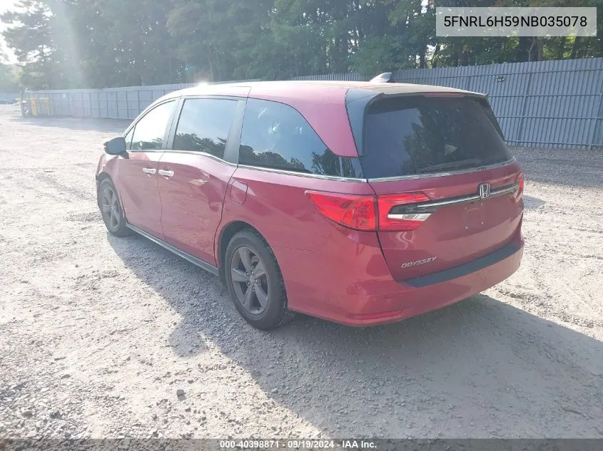 5FNRL6H59NB035078 2022 Honda Odyssey Ex