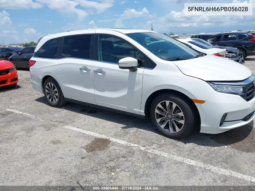 2023 Honda Odyssey Ex-L VIN: 5FNRL6H66PB056028 Lot: 39900440