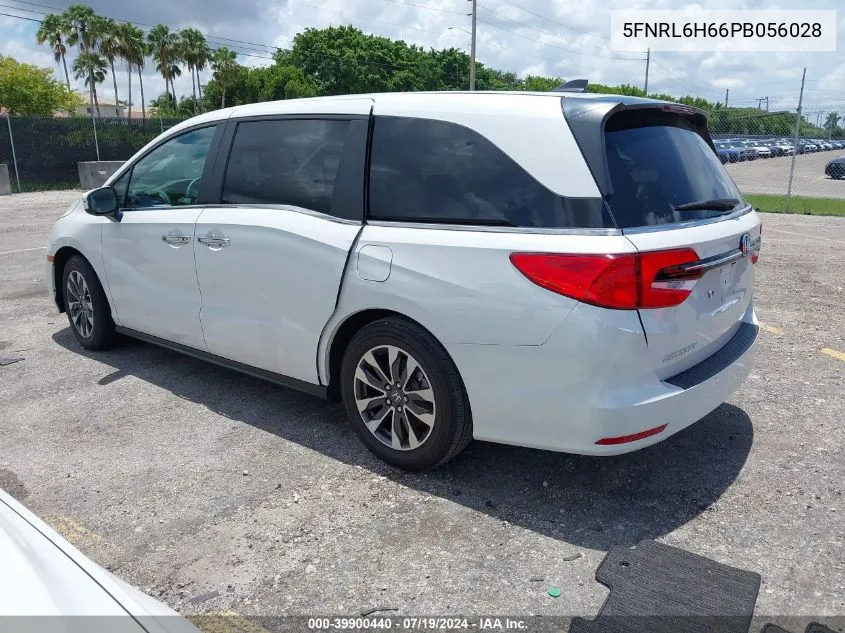 2023 Honda Odyssey Ex-L VIN: 5FNRL6H66PB056028 Lot: 39900440