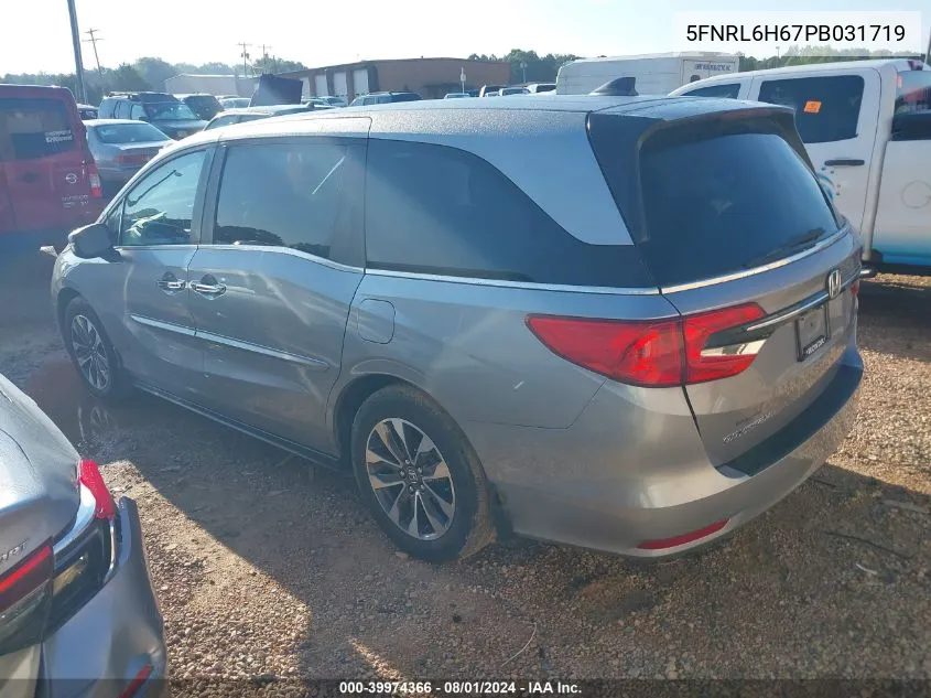 2023 Honda Odyssey Ex-L VIN: 5FNRL6H67PB031719 Lot: 39974366