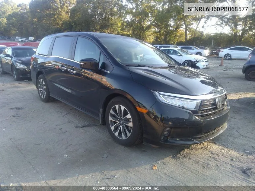 2023 Honda Odyssey Ex-L VIN: 5FNRL6H60PB068577 Lot: 40300564