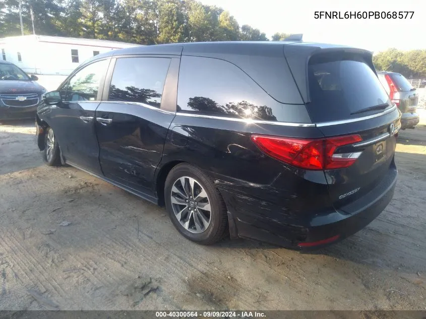 2023 Honda Odyssey Ex-L VIN: 5FNRL6H60PB068577 Lot: 40300564