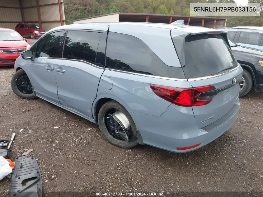 2023 Honda Odyssey Sport VIN: 5FNRL6H79PB033156 Lot: 40712700