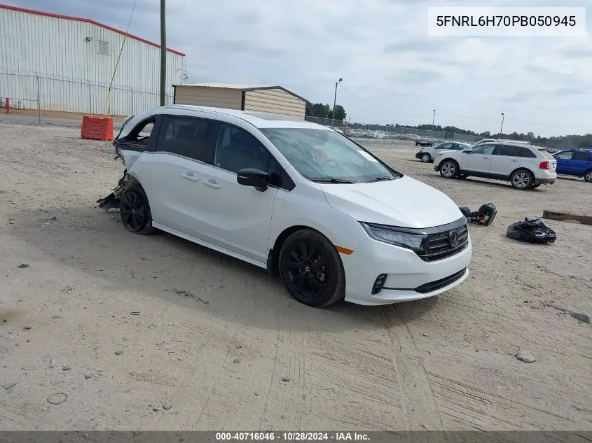 2023 Honda Odyssey Sport VIN: 5FNRL6H70PB050945 Lot: 40716046