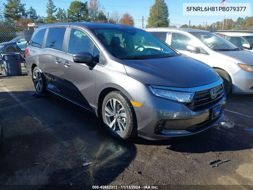 2023 Honda Odyssey Touring VIN: 5FNRL6H81PB079377 Lot: 40852311