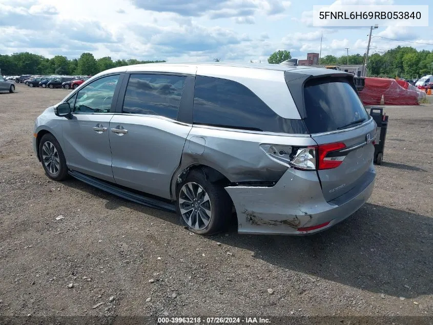 2024 Honda Odyssey Ex-L VIN: 5FNRL6H69RB053840 Lot: 39963218