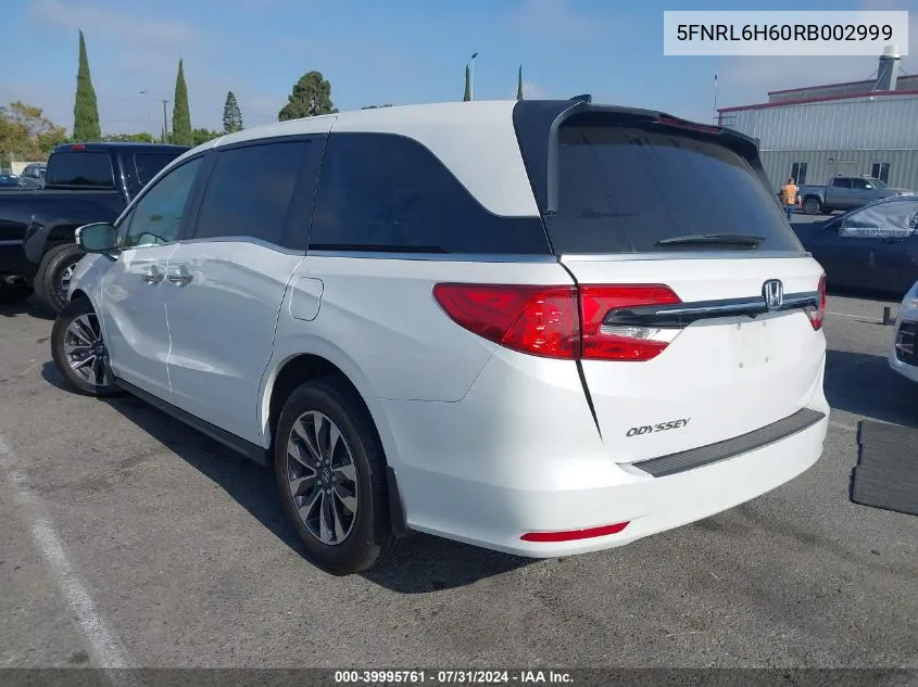 5FNRL6H60RB002999 2024 Honda Odyssey Ex-L