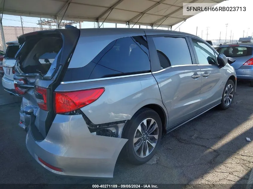 2024 Honda Odyssey Ex-L VIN: 5FNRL6H66RB023713 Lot: 40271189