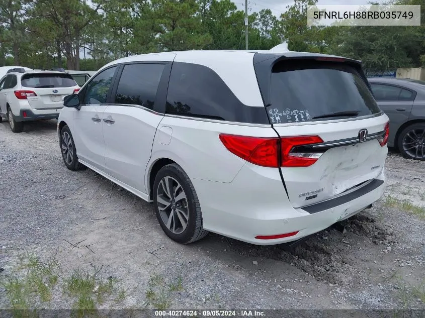 5FNRL6H88RB035749 2024 Honda Odyssey Touring