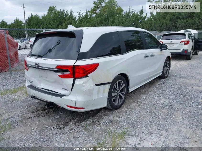 5FNRL6H88RB035749 2024 Honda Odyssey Touring