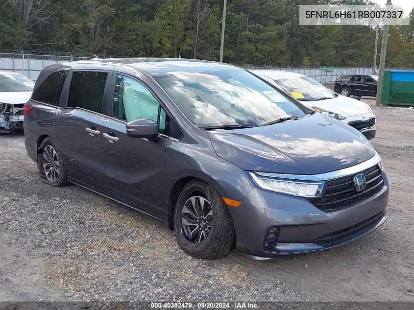 2024 Honda Odyssey Ex-L VIN: 5FNRL6H61RB007337 Lot: 40392479