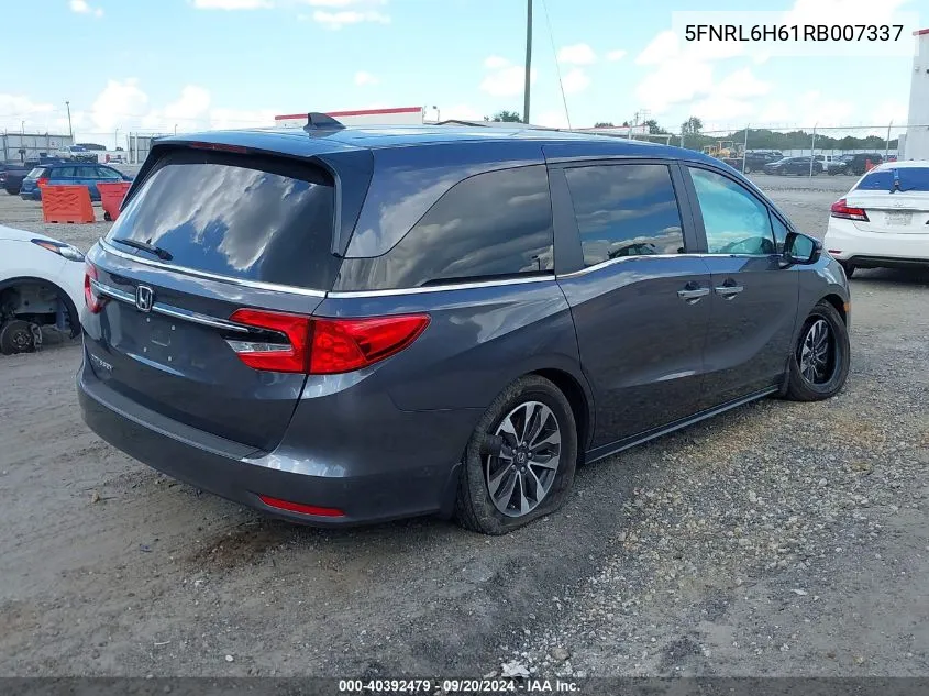 2024 Honda Odyssey Ex-L VIN: 5FNRL6H61RB007337 Lot: 40392479