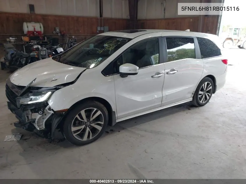 5FNRL6H81RB015116 2024 Honda Odyssey Touring