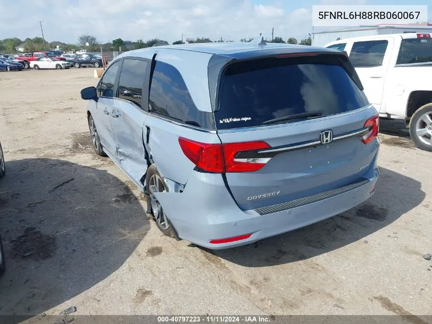 5FNRL6H88RB060067 2024 Honda Odyssey Touring