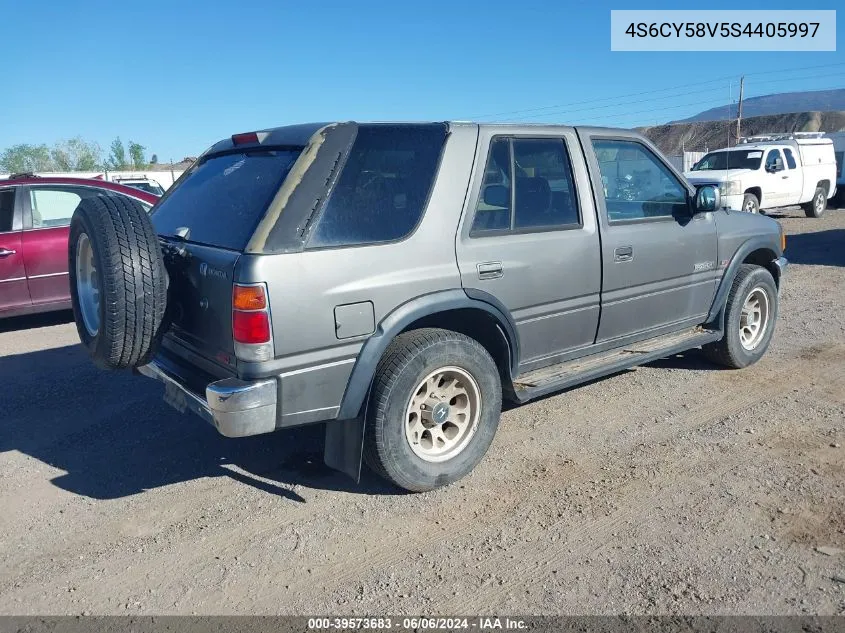 1995 Honda Passport Ex/Lx VIN: 4S6CY58V5S4405997 Lot: 39573683