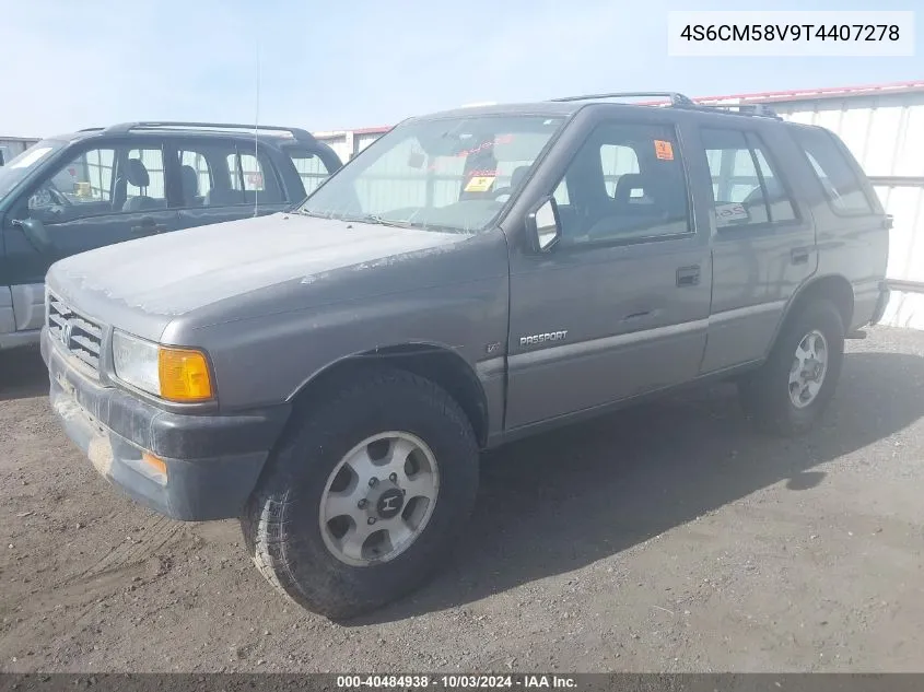 1996 Honda Passport Ex/Lx VIN: 4S6CM58V9T4407278 Lot: 40484938