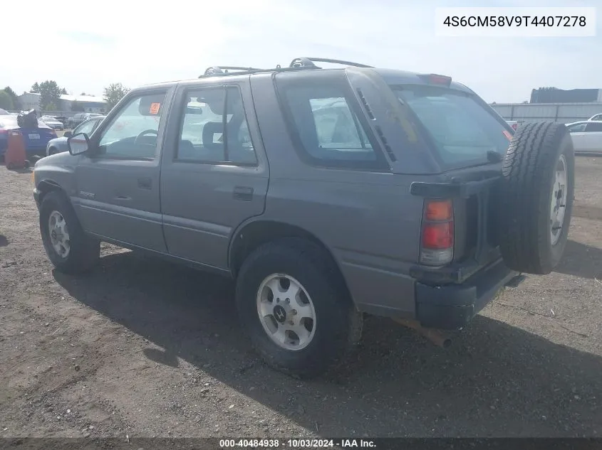 1996 Honda Passport Ex/Lx VIN: 4S6CM58V9T4407278 Lot: 40484938