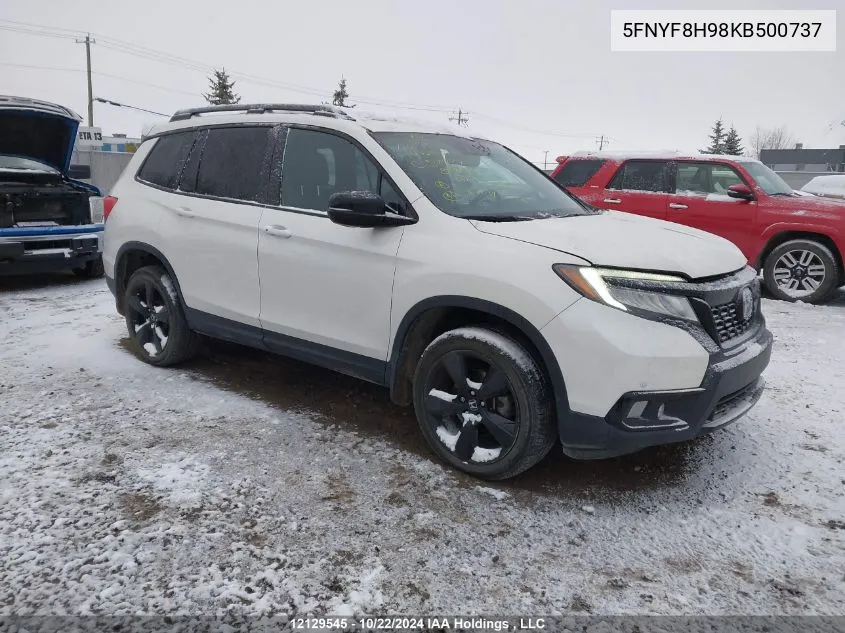 2019 Honda Passport VIN: 5FNYF8H98KB500737 Lot: 12129545