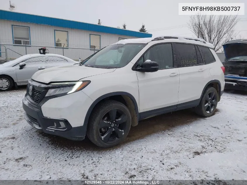 2019 Honda Passport VIN: 5FNYF8H98KB500737 Lot: 12129545