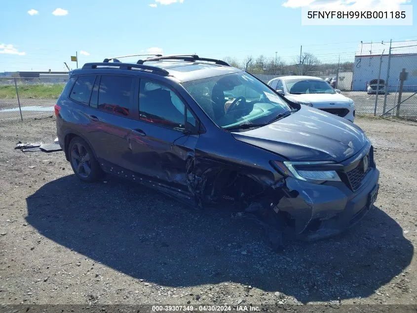 2019 Honda Passport Touring VIN: 5FNYF8H99KB001185 Lot: 39307349